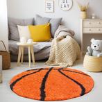 Rond Kindervloerkleed | Fun | Oranje | 120x120 cm, Huis en Inrichting, Stoffering | Tapijten en Kleden, Verzenden, Nieuw
