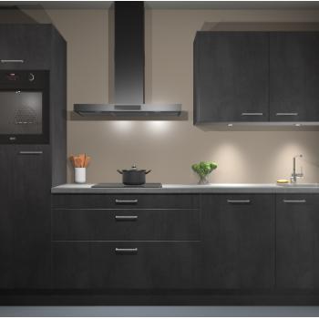 Beton zwarte keuken Manilla 21649, Huis en Inrichting, Keuken | Complete keukens, Verzenden