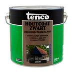Tenco houtcoat waterbasis 2,5 liter, zwart dekkend, Nieuw, Verzenden