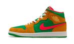 Air Jordan 1 Mid Wheat Watermelon - maat 45.5 (Sneakers), Verzenden, Nieuw, Sneakers of Gympen, ["Jordan","Air Jordan"]
