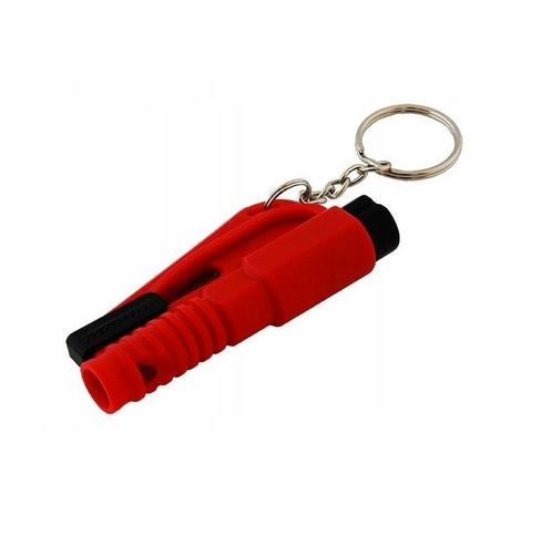 Veiligheidssleutelhanger - 3 in 1 - Rood, Auto diversen, Auto-accessoires, Nieuw, Ophalen of Verzenden