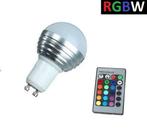 LED Bollamp RGB + Koel Wit - 5 Watt - GU10, Huis en Inrichting, Ophalen of Verzenden, Nieuw, Modern