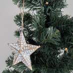 Kerstboomhanger ster wit goud kerstster kerstmis, Verzenden, Nieuw