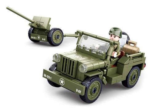 Sluban Iconische geallieerde Jeep (Leger bouwsets), Kinderen en Baby's, Speelgoed | Bouwstenen, Nieuw, Verzenden