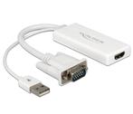 Premium VGA + USB (audio/voeding) naar HDMI, Audio, Tv en Foto, Audiokabels en Televisiekabels, Nieuw, Ophalen of Verzenden