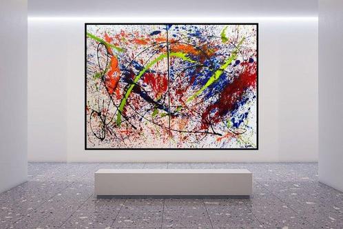 Luc Mora - Hesitation couleur - Dyptich - maxi XXXL, Antiek en Kunst, Kunst | Schilderijen | Modern