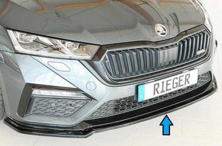Frontspoiler | Skoda | Octavia RS | Rieger Tuning | glanzend, Auto-onderdelen, Carrosserie en Plaatwerk, Nieuw, Skoda, Verzenden