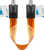 Raamdoorvoer ultra dunne platte Coaxkabel (div. lengtes), Ophalen of Verzenden, Nieuw, Tv-kabel