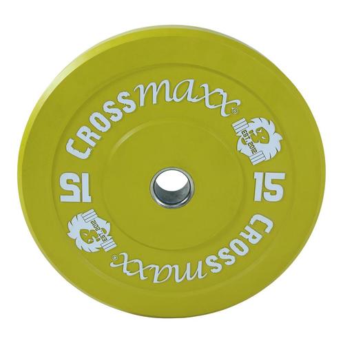 Crossmaxx® bumper plate 50mm - 15 kg, Sport en Fitness, Fitnessmaterialen, Nieuw, Verzenden