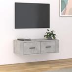 vidaXL Tv-hangmeubel 80x36x25 cm bewerkt hout betongrijs, Verzenden, Nieuw, 50 tot 100 cm, Minder dan 100 cm