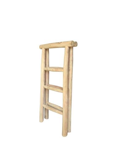 ≥ Vouwbare Houten Kleding Ladder Naturel Teak | 50x5x100 — Badkamer | Badtextiel en Accessoires — Marktplaats