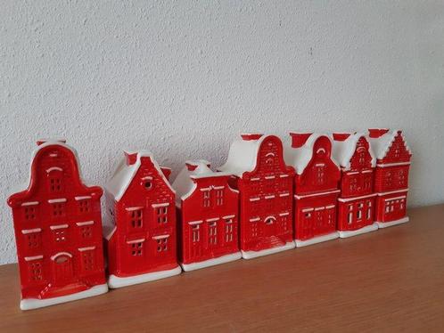 Kaarsenhouder Trapgevel huisjes (7) - Keramiek - Hollandse, Antiek en Kunst, Antiek | Glas en Kristal