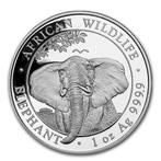 Somalische Olifant 1 oz 2021, Zilver, Losse munt, Overige landen, Verzenden