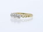 Ring - 14 karaat Geel goud, Witgoud - 0.18ct. tw. - Diamant, Sieraden, Tassen en Uiterlijk, Ringen, Nieuw