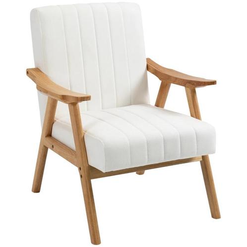 TRUUSK HOMCOM Polstersessel  Loungesessel in Samtoptik mit A, Huis en Inrichting, Stoelen, Nieuw, Verzenden
