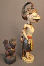 Beeldje - Balinese houtsnijwerken polychroom (2) - Hout