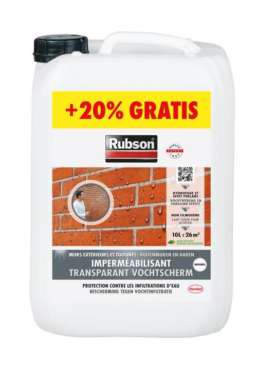 Rubson invisible transparant vochtscherm 12 liter, Doe-het-zelf en Verbouw, Isolatie en Afdichting, Nieuw, Verzenden