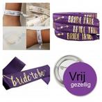 14-delige vrijgezellenfeest set Bride Tribe met rosé goud en, Kleding | Dames, Overige kleuren, Verzenden, Sweet-One, Nieuw