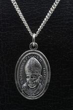 Zilveren Paus Johannes Paulus II ketting hanger, Nieuw, Verzenden