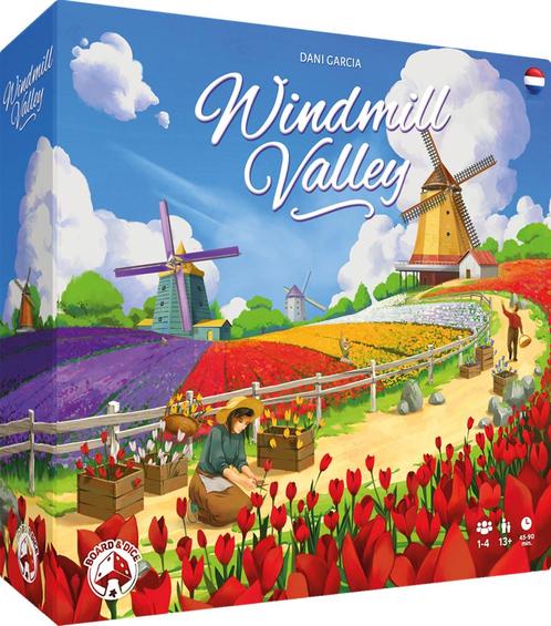 Windmill Valley | Board and Dice SC - Gezelschapsspellen, Hobby en Vrije tijd, Gezelschapsspellen | Bordspellen, Nieuw, Verzenden
