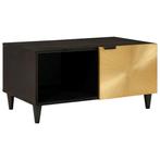 vidaXL Salontafel Zwart en Goud 80 x 50 x 40 cm, Huis en Inrichting, Verzenden, Nieuw, 50 tot 100 cm, Minder dan 50 cm
