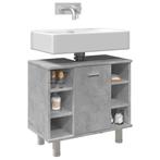 vidaXL Badkamerkast 60x32x53,5 cm spaanplaat betongrijs, Verzenden, Nieuw, Minder dan 100 cm