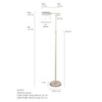 Mexlite vloerlamp Karl 5895ST Nieuw, Nieuw, 100 tot 150 cm, Ophalen of Verzenden, Metaal