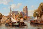 Jan Simon Knikker Jr. (1911-1990) - De Haven van Dordrecht, Antiek en Kunst, Kunst | Schilderijen | Klassiek