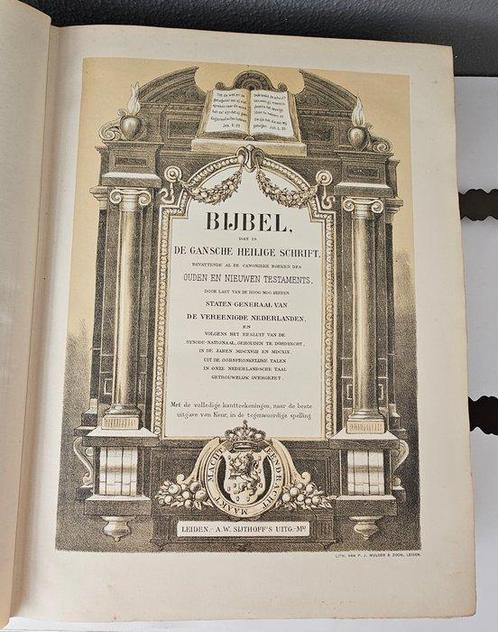 Bijbel dat is de gansche Heilige Schrift - 1919, Antiek en Kunst, Antiek | Boeken en Bijbels
