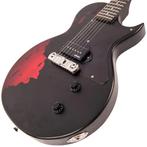 Vintage V120 ICON ~ Distressed Black Over Cherry Red, Ophalen of Verzenden, Nieuw, Solid body, Overige merken