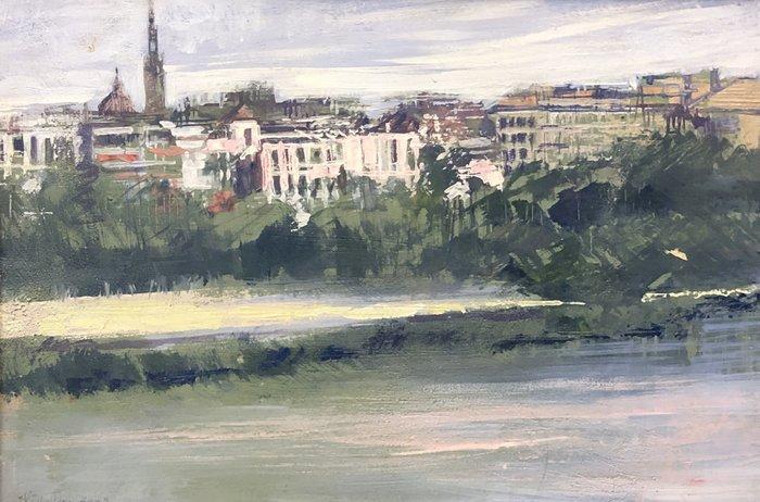 Eva Villalba (1972) - Sevilla, vue de Triana, Antiek en Kunst, Kunst | Schilderijen | Klassiek