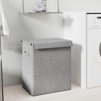 vidaXL Wasmand inklapbaar 51x34,5x59 cm kunstlinnen grijs, Verzenden, Nieuw