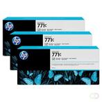HP 771C zwarte DesignJet fotoinktpatronens, 775 ml, 3-pack (, Nieuw, Verzenden