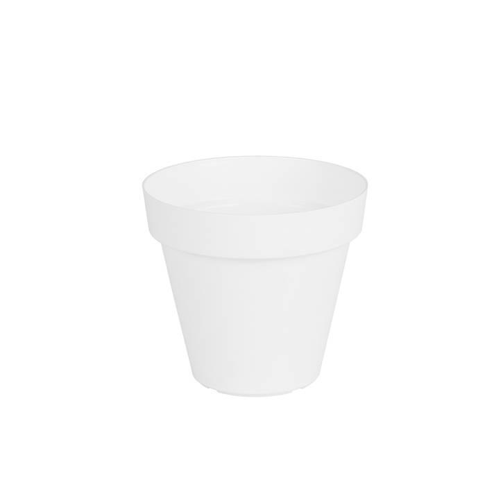 Grote bloempot voor binnen & buiten wit 60 cm x 50 cm, Tuin en Terras, Bloempotten, 40 tot 70 cm, 40 cm of meer, Rond, Nieuw, Kunststof