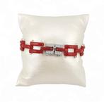Bloedkoraal - Zilver - Armband - met de hand gemaakt