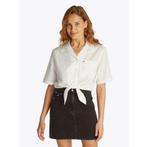 TOMMY JEANS T-shirt TJW CRP LINEN SS SHIRT met, Kleding | Dames, T-shirts, Verzenden, Nieuw
