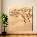 Bybu kamerscherm - Papier, Hout, Een twee-panelig papieren