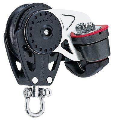 Harken Carbo 40mm enkelschijfsblok met klem, Watersport en Boten, Accessoires en Onderhoud, Ophalen of Verzenden