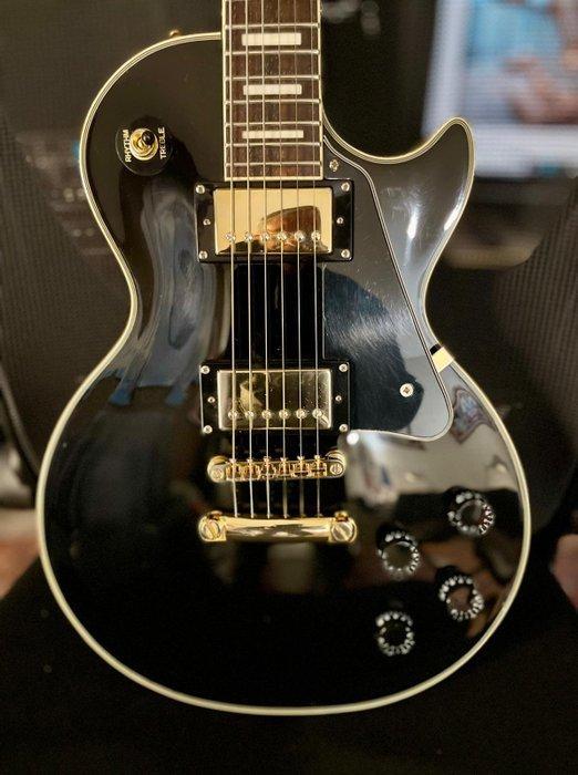 Epiphone - Les Paul Custom Ebony - - Elektrische gitaar -, Muziek en Instrumenten, Snaarinstrumenten | Gitaren | Akoestisch
