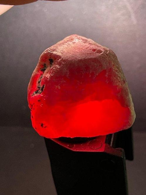 Robijn Ruw. Uitzonderlijk Mozambique Bloed Robijn Kristal., Verzamelen, Mineralen en Fossielen