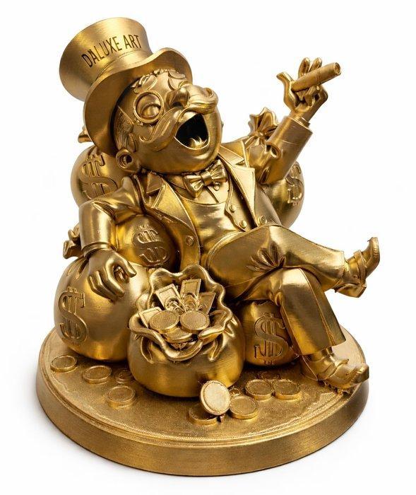 Daluxe Art - 1999 • Golden Monopoly Icon, Antiek en Kunst, Kunst | Designobjecten