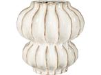 Mica Decorations Altea Vaas - H35 x Ø33 cm - Keramiek - Off, Verzenden, Nieuw