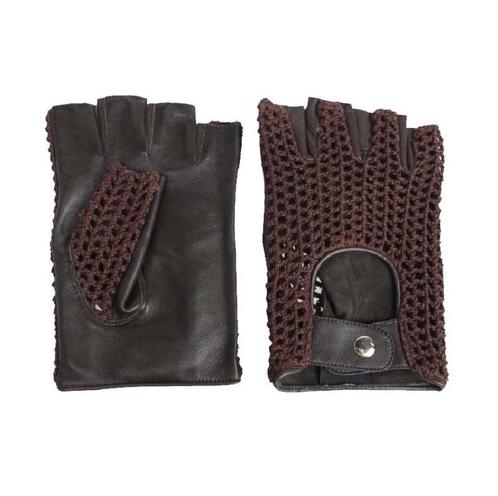 Swift vintage vingerloze crochet leren handschoenen bruin, Motoren, Kleding | Motorkleding, Nieuw met kaartje, Verzenden