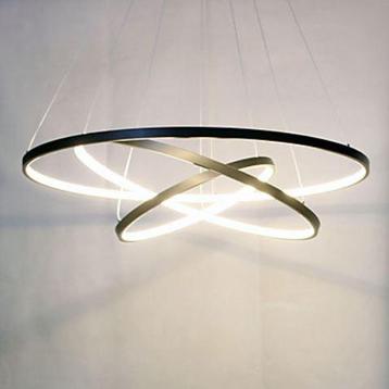 Hanglamp - LED - Ring in Ø 60/80/100 cm - Goud/Zwart/Chroom