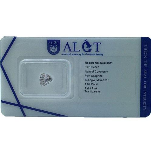 Zonder Minimumprijs - 1 pcs Roze Saffier - 1.09 ct - Antwerp, Sieraden, Tassen en Uiterlijk, Edelstenen
