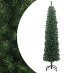 vidaXL Kunstkerstboom met standaard smal 210 cm PVC groen, Verzenden, Nieuw