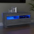 vidaXL Tv-meubel met LED-verlichting 80x35x40 cm grijs, Huis en Inrichting, Kasten | Televisiemeubels, Verzenden, Nieuw, 50 tot 100 cm