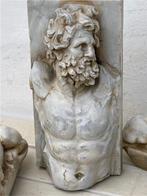 sculptuur, N 3 sculture Dorso Menelao e leoni - 30 cm -