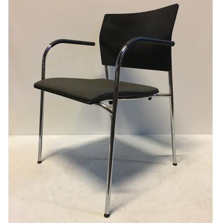 (MDK-106455) Thonet designstoel zwart, Huis en Inrichting, Stoelen, Zwart, Gebruikt, Ophalen of Verzenden