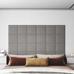 vidaXL Wandpanelen 12 st 1,08 m² 30x30 cm stof lichtgrijs, Doe-het-zelf en Verbouw, Platen en Panelen, Verzenden, Nieuw